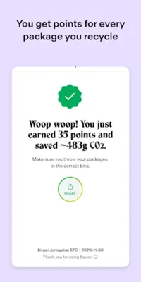 Bower Recycle & get rewarded android App screenshot 4